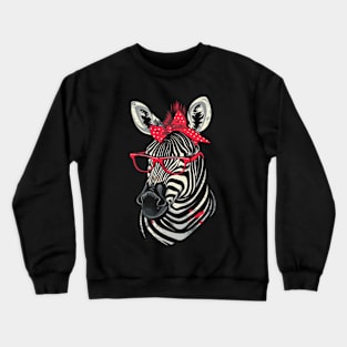 Zebra Stripe Semiotics Crewneck Sweatshirt